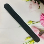 Пилка для ногтей наждачная на блистере прямая «Ultramarine», цвет черный,17,5*2см✦