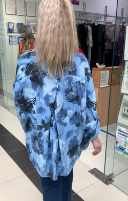 Итальянская рубашка-туника на плюс сайз размер