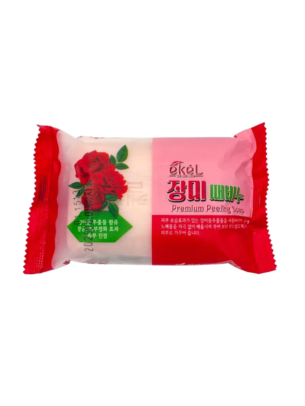 EKEL - МЫЛО ОТШЕЛУШИВАЮЩЕЕ С ЭКСТРАКТОМ РОЗЫ PEELING SOAP ROSE, 150 ГР