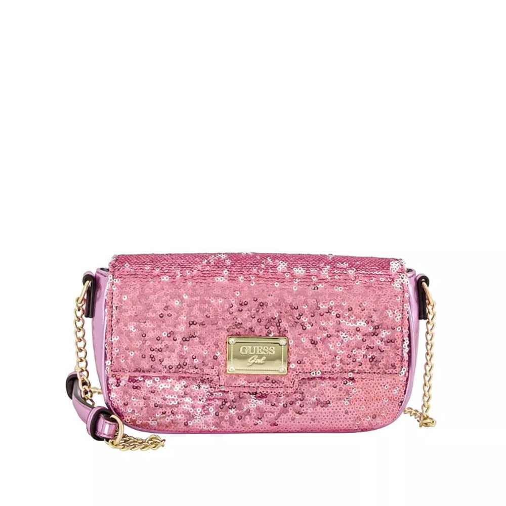 Клатч GUESS Лавандовый металлик/Розовые пайетки Девочка