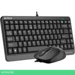 Набор периферии A4Tech Fstyler F1110 Grey черный/серый