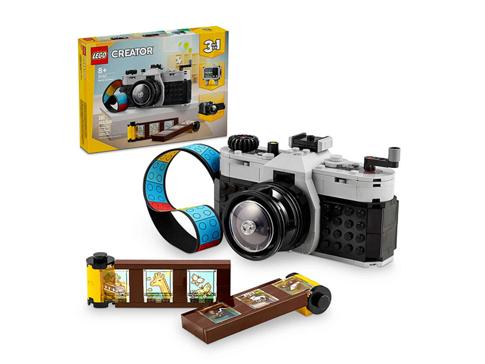 LEGO Creator 31147 «Ретро-камера» — конструктор 3-в-1, ностальгический дизайн