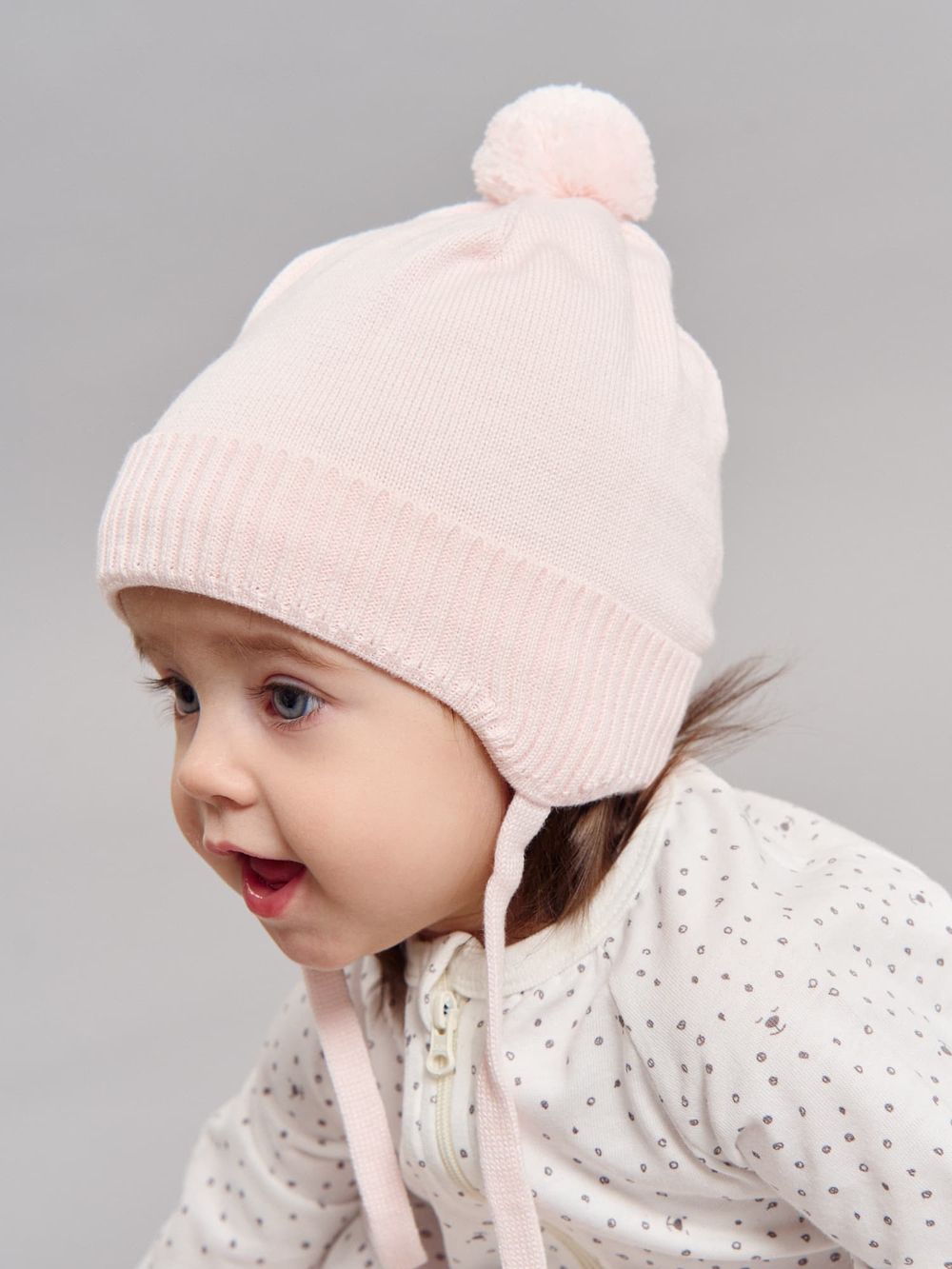 Шапка хлопковая на подкладе "Камелия" 0+