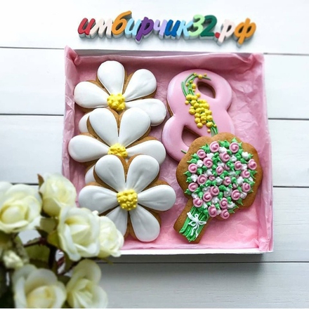 Имбирные пряники 8 марта