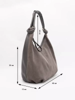 сумка большая через плечо шоппер натуральная замша