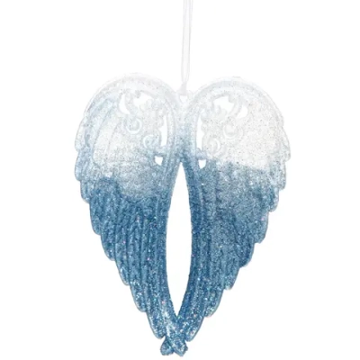 Подвеска «Волшебные крылья» 10*15 см, Белый/Голубой
