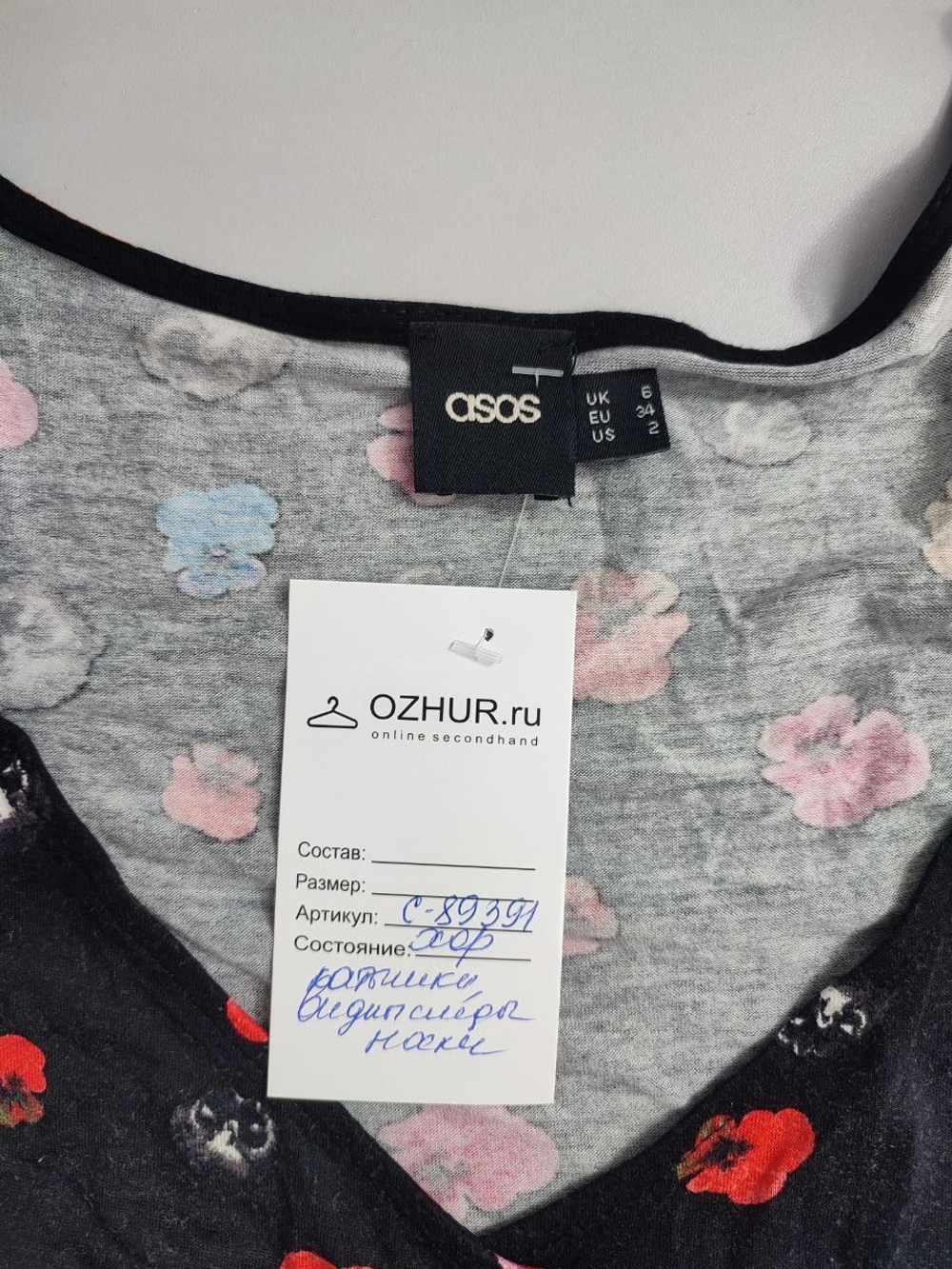 Платье Asos с цветами 40 размер