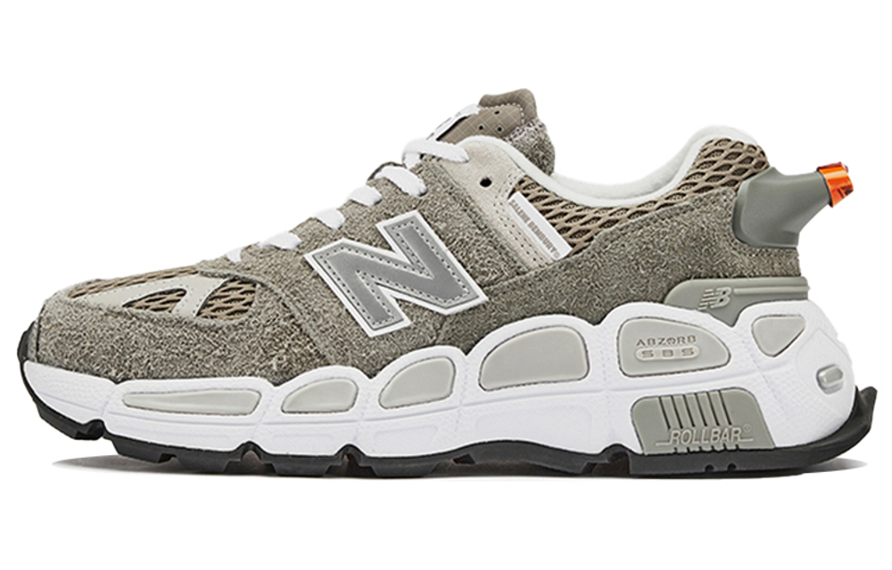 Salehe Bembury x New Balance NB 574 "Yurt" whistle retro anti-fur fabric non-slip wear-resistant breathable lightweight low-cut casual running shoes for men and women the same gray