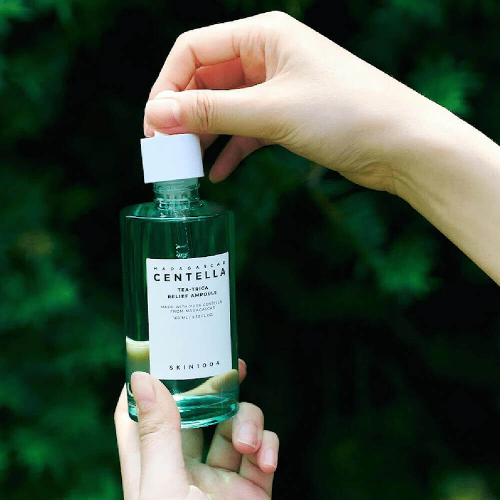 SKIN1004 MADAGASCAR CENTELLA TEA-TRICA RELIEF AMPOULE Успокаивающая ампула для проблемной кожи 100мл
