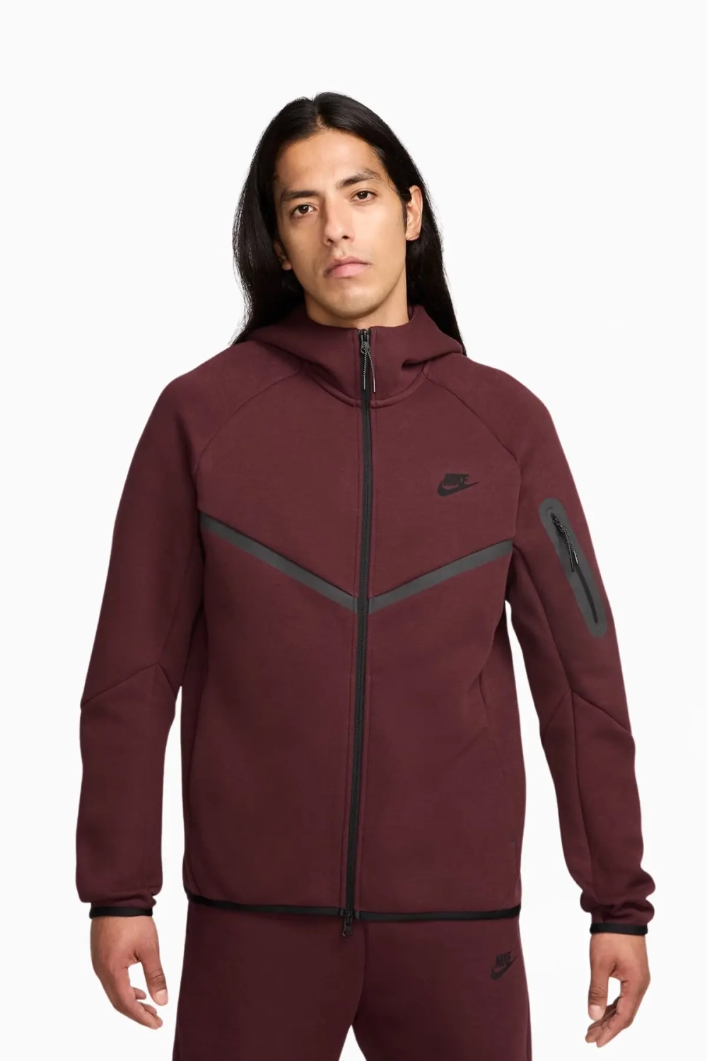 Кофта Nike Sportswear Tech Fleece Windrunner - бордовый