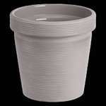 Кашпо для цветов пластиковое 3,57л d-19см «Терра» Серый жемчуг