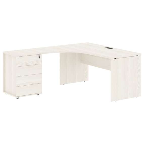 Стол эргономичный с тумбой EDCET 1518(L)  1560х1880х750 EDIS