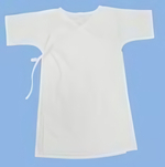 Рубашка крестильная, р.24(74) бязь,кулир