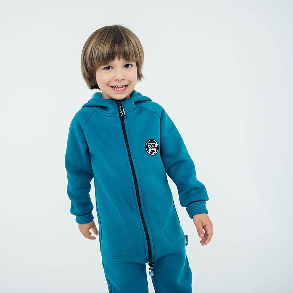 Комбинезон с карманами "Синий камень" утепленный