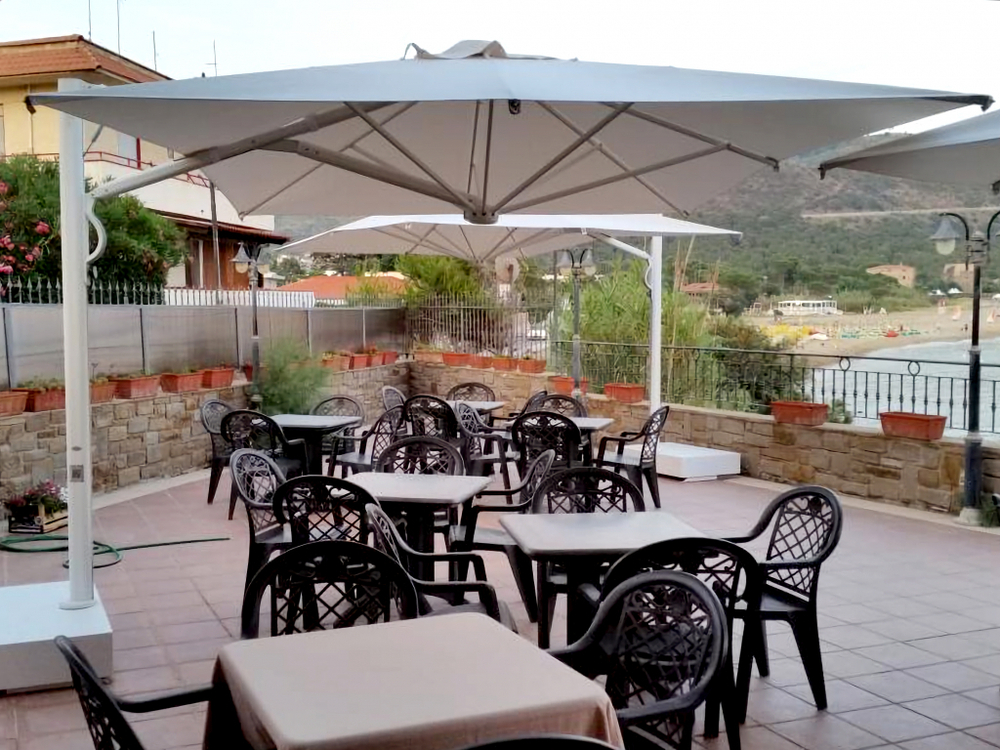 Зонт профессиональный 3х4 м Scolaro Astro Starwhite, белый, белый