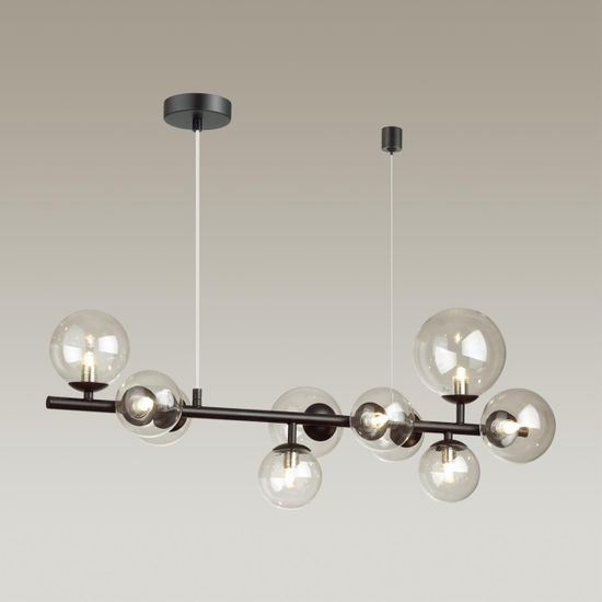 4818/10 MODERN ODL21 549 черный/прозрачный Люстра G9 10*40W TOVI