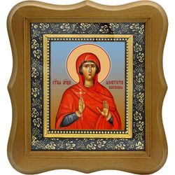 Феоктиста Калужская (Ченцова) мученица. Икона на холсте.