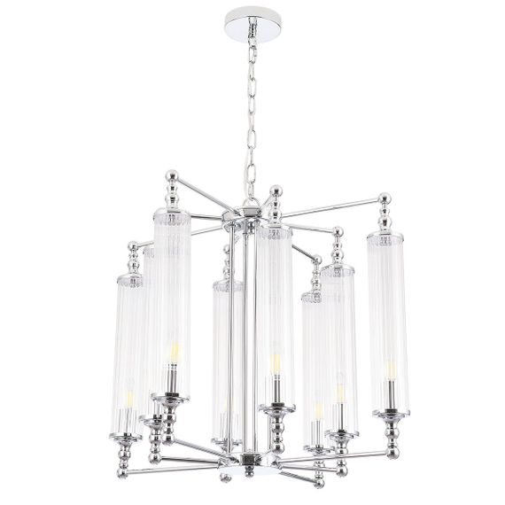 Подвесная люстра Crystal Lux Tomas SP8 D650 Chrome