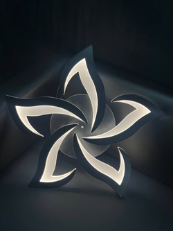 Светильник потолочный светодиодный, LED 70 Вт, до 20 кв м, черный