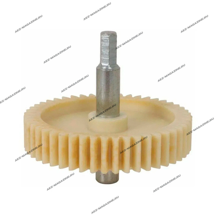 Шестерня для мясорубок Panasonic, Polaris с мет валом , D-82мм, прямые зубья