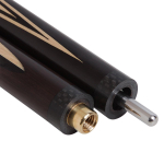 Бильярдный кий для русского бильярда Шах, двухсоставной (граб, черный граб)