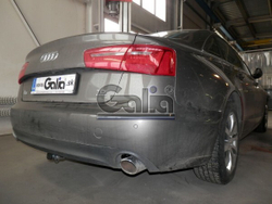 Фаркоп оцинкованный Galia A049C для Audi A6 седан/универсал 2011-2019, Audi A6 Allroad 2012-, Audi A7 Sportback 2011-2017(паспорт и сертификат в комплекте)(без электрики)