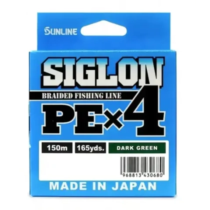 Плетенка Sunline Siglon PE X4, Dark Green (150м)