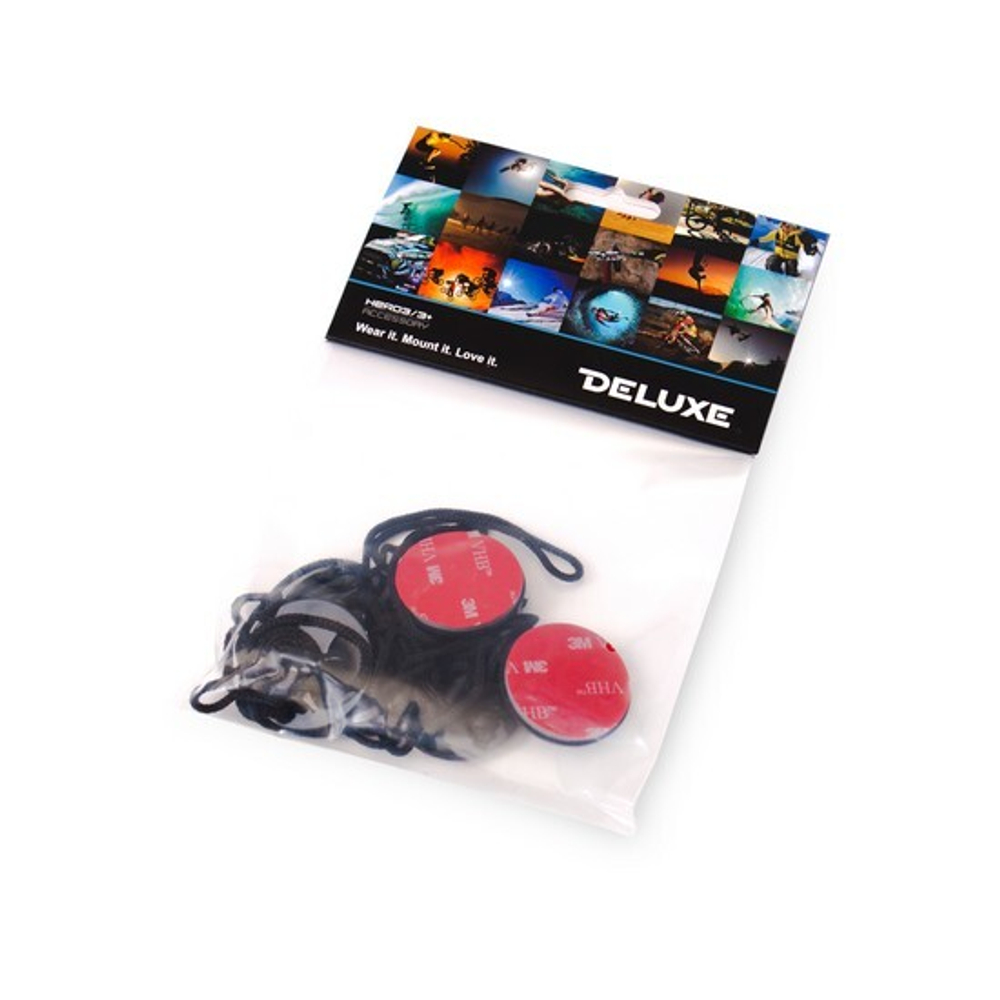 Страховочные тросики GoPro Camera Tethers с 3М скотчем для Hero 4/3+/3/2 Deluxe DLGP-21