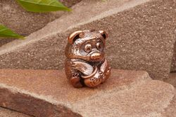 Бусина на темляк Мишка от мастерской Крымская бронза