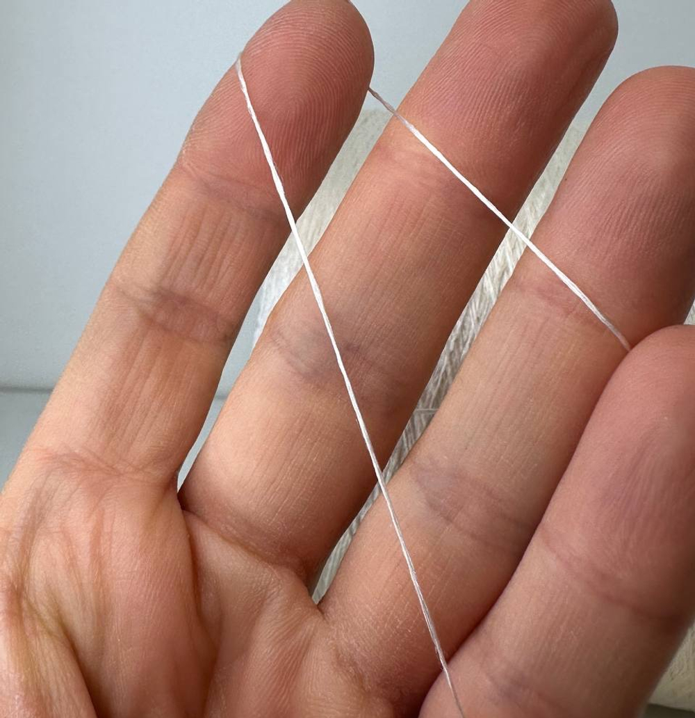 TRAMA CORDONETTO; 100% шёлк; 2200м/100гр; col. 132 PURGATO, цвет: жемчужный белый