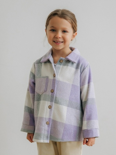 Теплая рубашка, Лавандовый