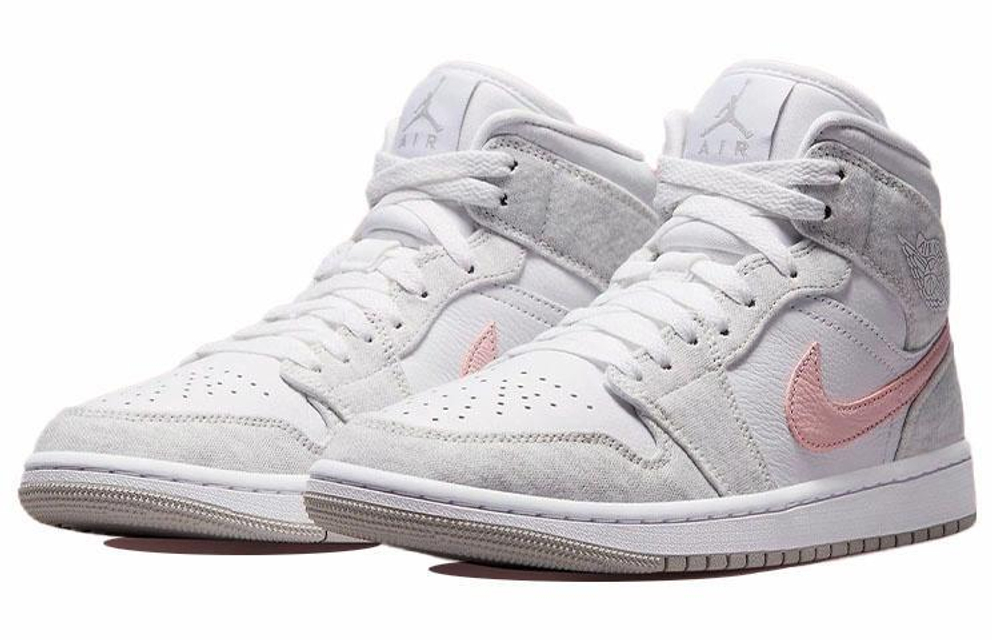 Кроссовки Jordan Air Jordan 1 Mid Se "Light Iron Ore" (Женская размерная сетка)