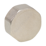 Заглушка латунь никель Ду 20 (3/4") ВР VALFEX VF.590.N.034