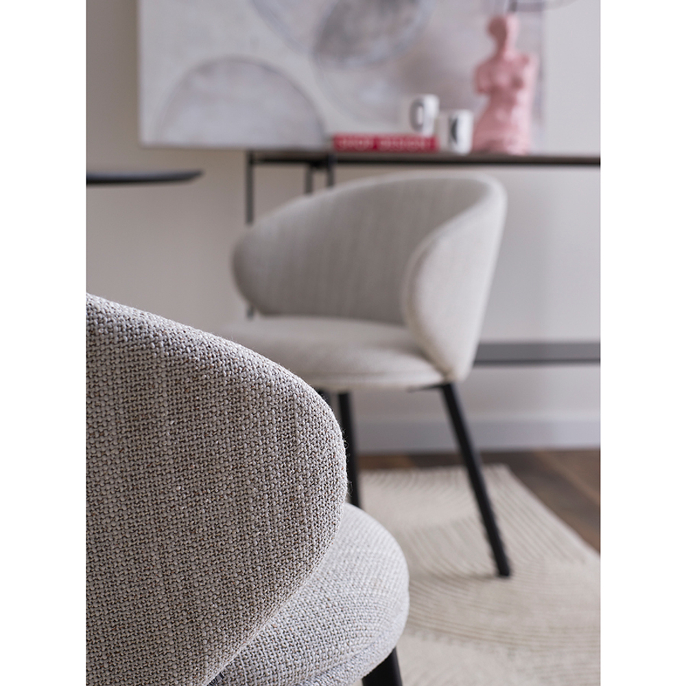 Стул comfy, рогожка, топленое молоко