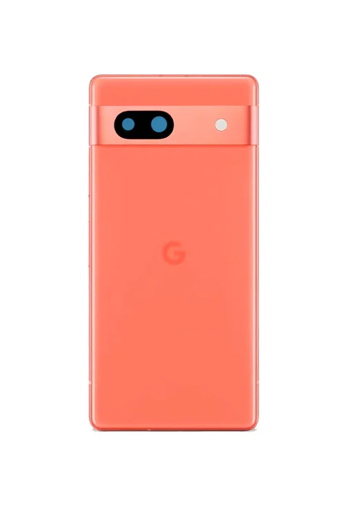 Задняя крышка для Google Pixel 7A кораловый (Coral) со стеклом камеры