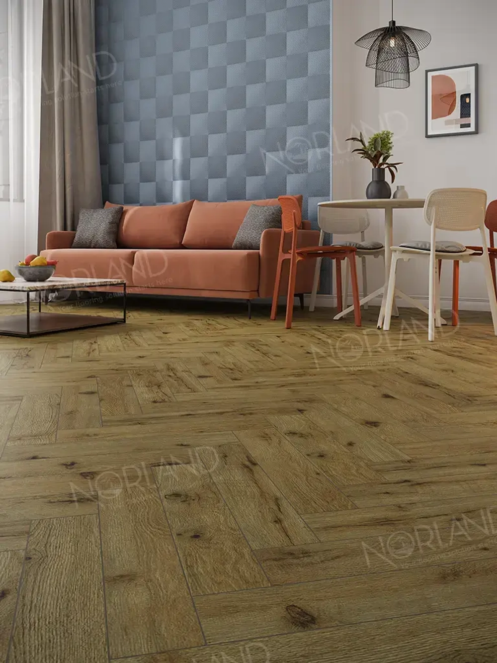 Ламинат Norland Herringbone Elegant Дуб Скай LF303-14