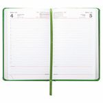 Ежедневник датированный 2022 А5 138x213 мм BRAUBERG "Holiday", "зеркальный кожзам", зеленый, 112750