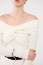 ТОП-БОДИ С УЗЛОМ, МОЛОЧНЫЙ