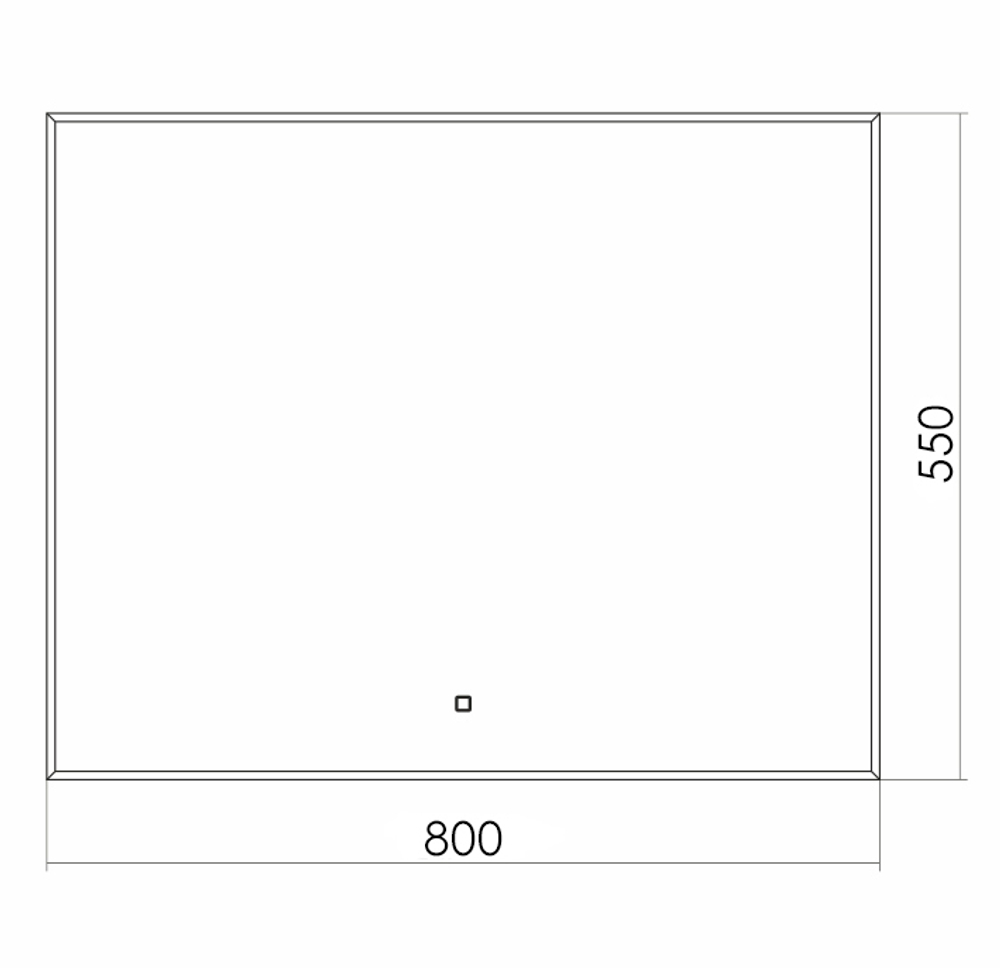 Зеркало Azario Алмина 80 см LED-00002256 с подсветкой