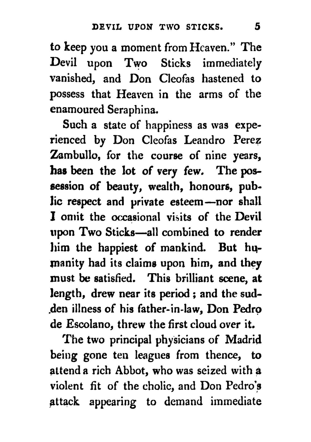 The Devil Upon Two Sticks in England. Volume 1 | Alain René le Sage
