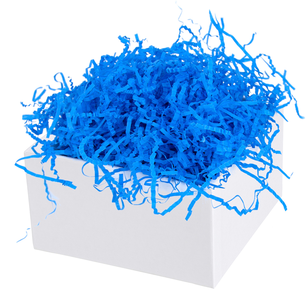 Наполнитель для коробок в синем цвете, бумага, 50 г