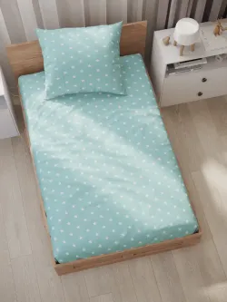 Простынь на резинке бязь Сказка "Звезды" 90x200 см