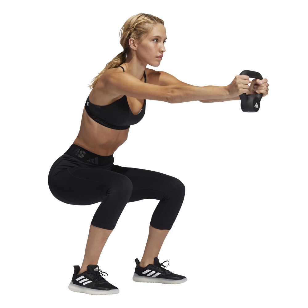 Женские теннисные брюки adidas 3/4 3 Bar Tight Women - Black