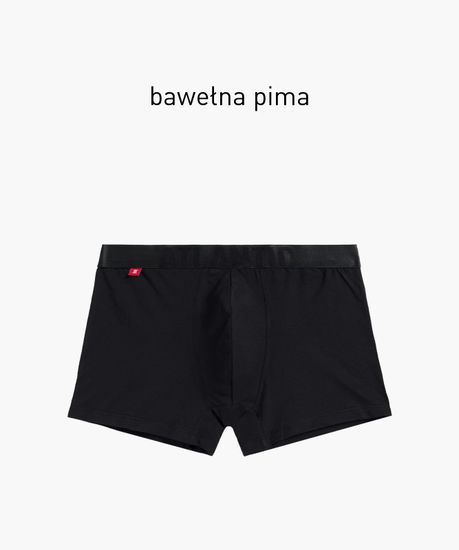 Трусы мужские боксеры Atlantic MH-1196, pima cotton,черный