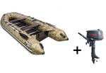 Ривьера 3600 СК Компакт камуфляж + KAMISU T 5 BMS (комплект лодка + мотор)