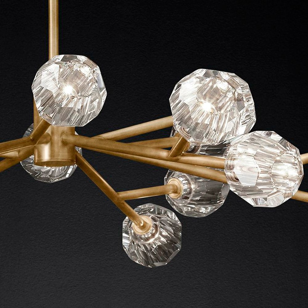 Люстра На Штанге Boule De Cristal Round Chandelier 18 By Imperiumloft