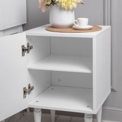 Тумба прикроватная Тропик Классика Айс Сильвер левая