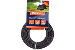 Леска для триммера (3.0 мм; 12 м; скрученный квадрат) PATRIOT 300-12-5 805205126
