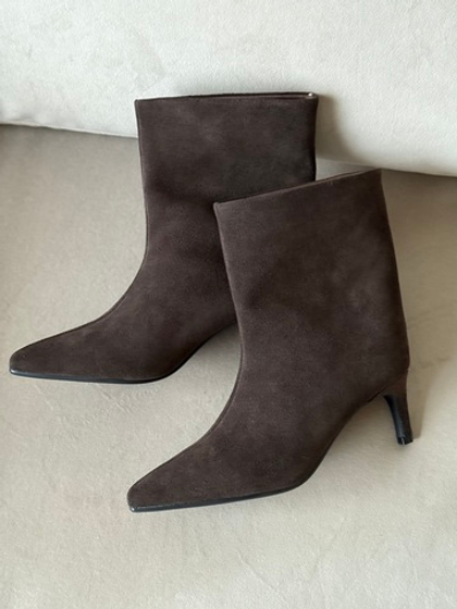 Ботильоны из натуральной замши