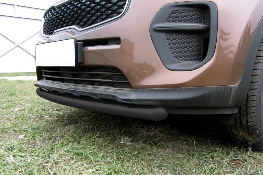 Защита переднего бампера Kia Sportage (2016-2021) d57 черная